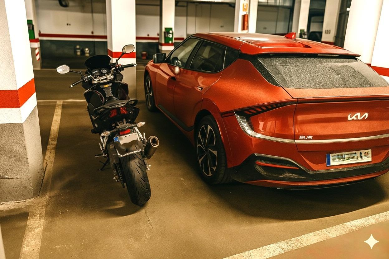 Plaza de Garaje XL (30m²) en Cortijo Grande - ¡Ideal Coche Grande + Motos!