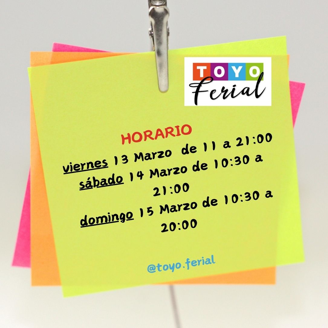 HORARIO DE TOYO FERIAL - MiraCasa