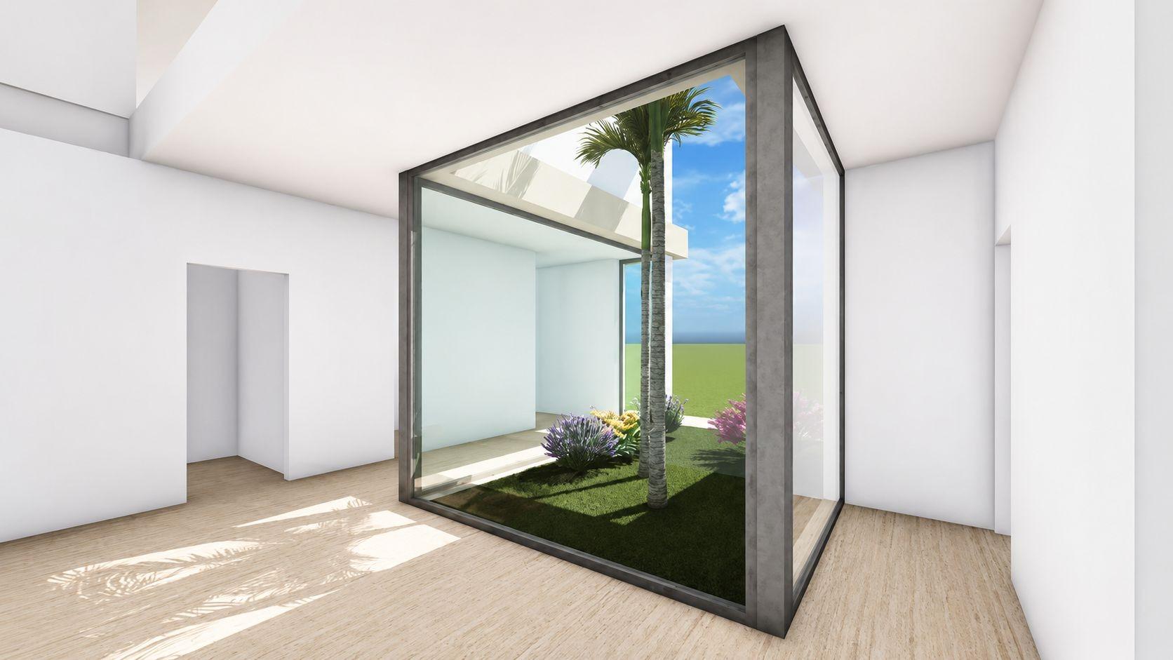 EXCLUSIVA PARCELA CON VISTAS AL MAR EN LA ENVÍA GOLF Y PROYECTO DE VILLA DE DISEÑO LISTO PARA CONSTRUIR