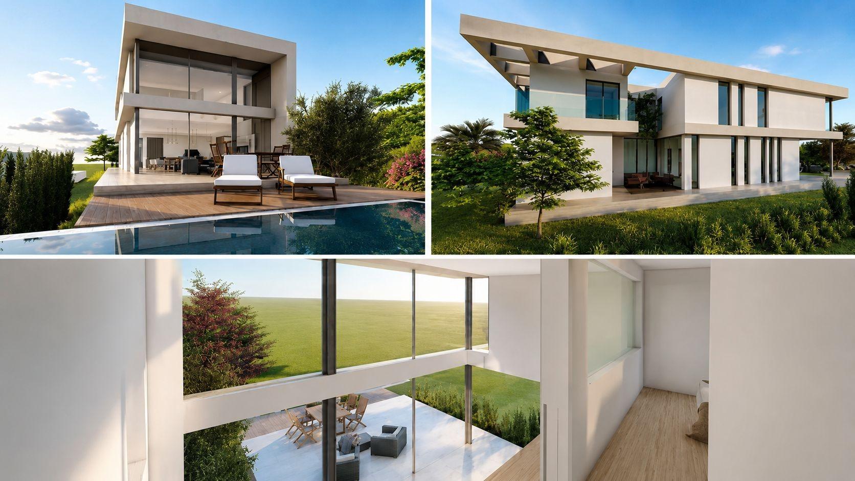 EXCLUSIVA PARCELA CON VISTAS AL MAR EN LA ENVÍA GOLF Y PROYECTO DE VILLA DE DISEÑO LISTO PARA CONSTRUIR