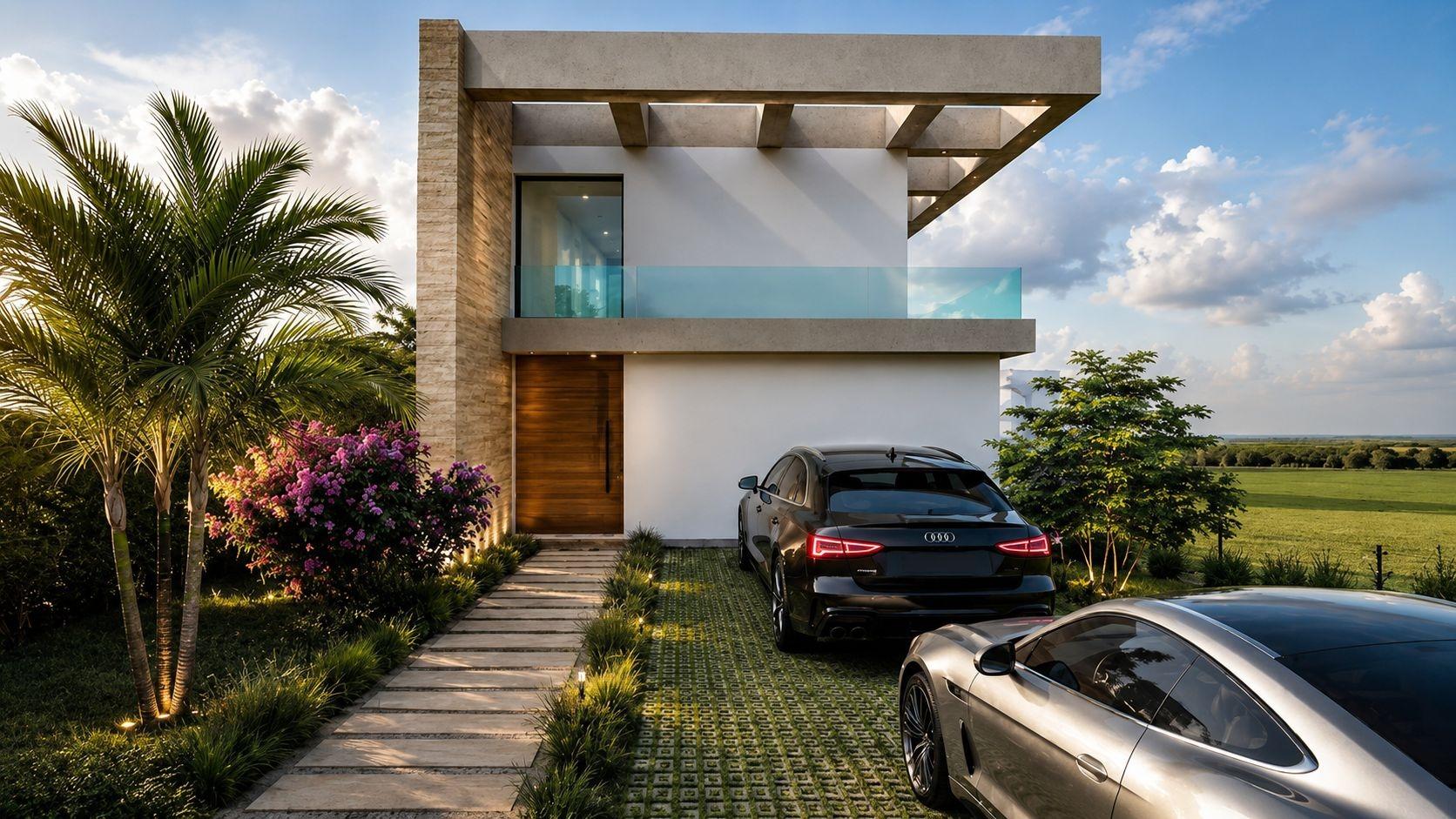 EXCLUSIVA PARCELA CON VISTAS AL MAR EN LA ENVÍA GOLF Y PROYECTO DE VILLA DE DISEÑO LISTO PARA CONSTRUIR