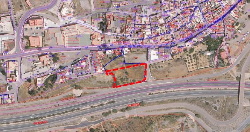 Suelo urbano edificable con terreno agrícola anexo en Gérgal